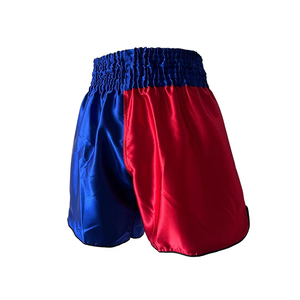 Pakistan Manufacturer <b>Men's</b> Muay Thai Boxing Shorts Breathable Polyester Silk Blend <b>Black</b> Gold Fighting Training Gym - Product Image 2