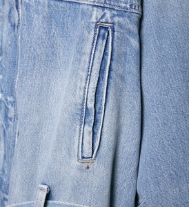 แจ็คเก็ตยีนส์ดีไซน์หลวมสบายสไตล์ยุโรปและอเมริกาสำหรับผู้หญิง - Product Image 3