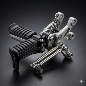 TVS Apache RTR 180 Front <b>Footrest</b> Assembly Rider Foot Peg Bracket OEM Quality Motorcycle Replacement Spare Part - Product Image 2
