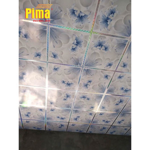 Plafonds en PVC à motifs floraux élégants d'inspiration asiatique, 24x24, imperméables, ignifuges, à encastrer dans le plafond pour appartement - Product Image 5