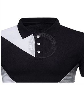 Polo en coton pour homme, manches courtes, tissu doux et respirant, col classique, design confortable, décontracté et élégant - Product Image 4