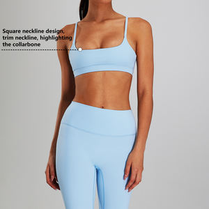 Conjunto Deportivo Mayorista: Top de Yoga, Ropa Deportiva, Conjuntos de Gimnasio y Fitness, Camisetas de Running, Leggings con Efecto Scrunch Butt y Pantalones de Pierna Ancha - Product Image 6