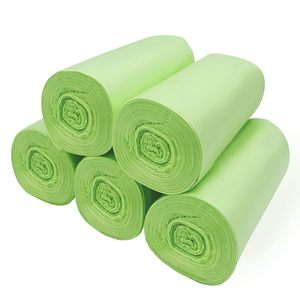 Sacs à T-shirt imprimés sur mesure à bas prix, sacs à légumes en rouleau, vente chaude, 100% compostables, biodégradables, durables, 40L 50L - Product Image 6