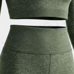 Conjunto de Yoga para Mujer de Primera Calidad, Ropa Cómoda, Transpirable, para Gimnasio, Ejercicio, Ropa Deportiva - Product Image 5