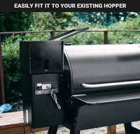 Kits de système d'alimentation automatique pour poêles à granulés et grills BBQ, avec contrôle Wi-Fi, trémie à alimentation automatique, température précise, en métal thermolaqué