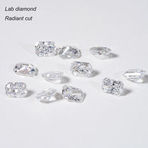 Pierre précieuse de qualité supérieure, cultivée en laboratoire, taille radiant, 3,00 x 4,00 mm, couleur DF, clarté VVS2/VS1, certifiée, finition de luxe raffinée - Product Image 3