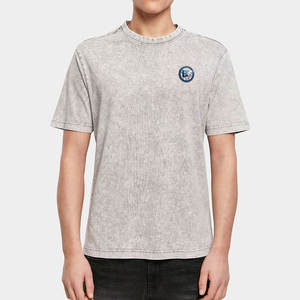 เสื้อยืดผู้ชายสไตล์วินเทจฟอกสี ลุคแฟชั่นสตรีทแวร์ แขนครึ่งตัว ผ้าฝ้าย 100% เสื้อลำลองใส่ได้ทุกวัน - Product Image 5