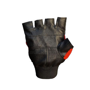 Gants de sport en cuir demi-doigts de qualité professionnelle avec support de poignet réglable et grip antidérapant pour entraînement intensif unisexe - Product Image 5