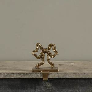 Metal <b>Christmas</b> Tree <b>Stocking</b> Holder Gold Decorative Hooks for Holiday Display - Product Image 3