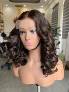 Cabello humano crudo Magic Bouncy Texture Lace Frontal Peluca Remy Cabello humano Precio al por mayor para mujeres 8-32" - Product Image 5