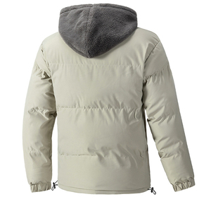 2026 Winter <b>Waterproof</b> Reversible <b>Parka</b> for Men Padded Eco-Friendly Plus Size Thick Fleece Warm Winter Coat - Product Image 5