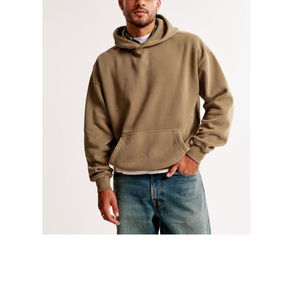 Sudadera con Capucha Extra Grande de Alta Calidad, Algodón French Terry, Hombros Caídos, Color Liso, Personalizable, para Invierno, Gran Venta 2026 - Product Image 5