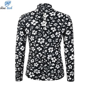 Maillot de Ciclismo de Manga Larga para Mujer, Diseño Floral, Transpirable, de Secado Rápido, Ropa de Ciclismo para Impresión por Sublimación - Product Image 2