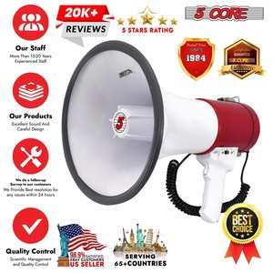 Megáfono de 5 Núcleos y 50W, Bocina Profesional para PA con Alcance de 1200 Yardas, Sirena Fuerte y Amplificador de Voz - Product Image 4