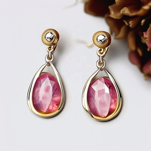 Pendientes chapados en oro de 18K para mujer, pendientes modernos de plata auténtica coreanos 925, pendientes femeninos de moda - Product Image 4