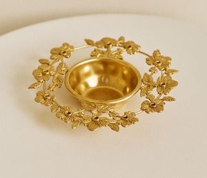 Gold Finish Metal <b>Table</b> Centerpiece For Home Decor Living Room <b>Dining</b> <b>Table</b> And Special Occasion Use - Product Image 5