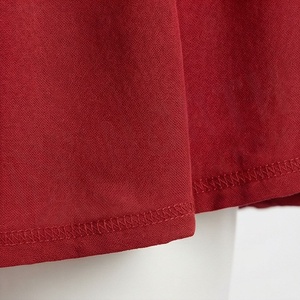Jupe courte trapèze rouge pour femme avec taille élastique et volants, style doux, en mousseline de soie, couleur unie, pour toutes les saisons, tenue décontractée - Product Image 6