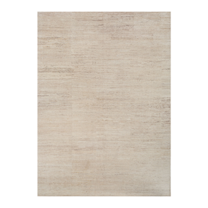 Tapis rectangulaire beige en viscose tissé à la main, tapis décoratif fait main, tapis d'intérieur haut de gamme - Product Image 1
