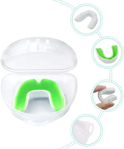 Protège-dents rouge MC-100 personnalisé avec logo pour la protection des dents en boxe, combat en cage et arts martiaux - Product Image 3