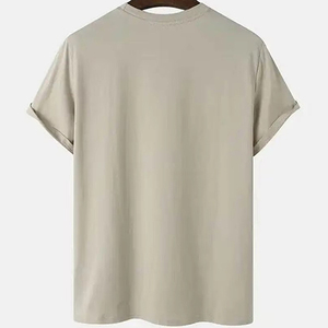Latest Design Men T-Shirts Fashion Wear <b>Short</b> Sleeves Casual Style Breathable Wholesale Custom Men's T-Shirts - Product Image 2