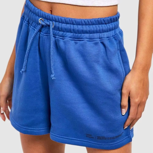 Shorts d'hiver décontractés pour femme, taille haute élastique, style streetwear, 100% coton molletonné, écologiques, pour le sport, la gym, l'entraînement et la course à pied – Nouveauté tendance - Product Image 1