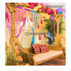 Décorations de mariage traditionnelles Sangeet Night Swing pour la mariée - Product Image 1