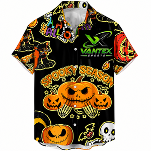 Chemise Hawaïenne Décontractée Homme Vantex Sports Manches Courtes Été Respirante 100% Polyester Popeline 140g Motif Imprimé Col Rabattu - Product Image 5