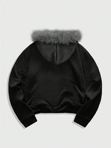 Sweat-shirt oversize homme, style urbain, streetwear, vêtements de sport, tissu épais, pull-over, hiver - Product Image 3