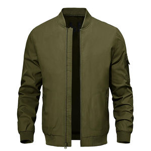Chaqueta Bomber de Invierno Unisex Ligera Hecha a Medida, Cortavientos con Cremallera Completa, de Lona, Satén y Patchwork, Transpirable, Estilo Urbano - Product Image 6