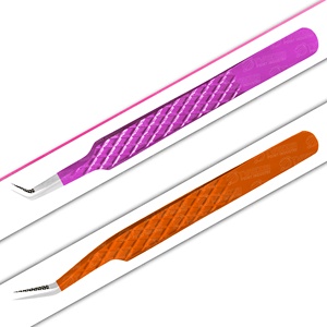 แหนบขนตาปลอมมีปลายแหลมสำหรับขนตาเพิ่มวอลลุ่มแบบญี่ปุ่นทำโลโก้ได้ตามต้องการ - Product Image 1