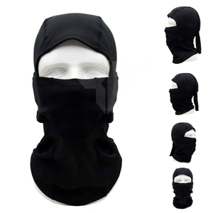 Cagoule Tactique Respirante en Spandex/Polyester Haute Élasticité avec Logo Personnalisé, Noire, Toutes Saisons, Couvre-Tout le Visage pour Hommes - Product Image 1