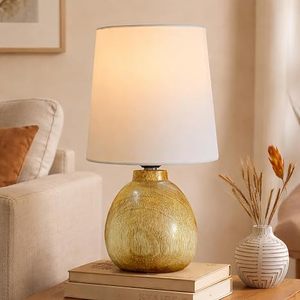 Handcrafted Wooden <b>Table</b> Lamp <b>Rustic</b> <b>Bedside</b> Floor Lamp Warm Light Home Decor Bedroom - Product Image 3