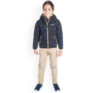 Veste matelassée sans manches personnalisable pour enfants, imperméable, coupe-vent, séchage rapide, respirante, légère, veste d'extérieur pour garçons - Product Image 1