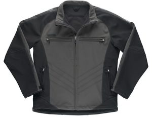 Men Fleece <b>Lined</b> Softshell Work Jacket Waterproof Windproof Outdoor Safety Wear <b>Coat</b> - Product Image 4