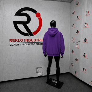 Purple Oversized Zip Up <b>Hoodie</b> With Self Made <b>Orange</b> Graphic Print Unisex Streetwear Loose Fit Hooded Sweatshirt Style Causal - Product Image 4