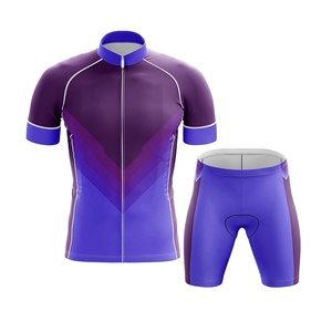 Vêtements de cyclisme personnalisés en gros avec impression par sublimation, tenue de cyclisme respirante, maillot à manches courtes et salopette, design le plus récent - Product Image 3