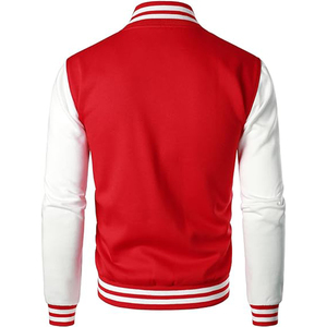 Versatile Loose-fit American Style Varsity <b>Jacket</b> for Unisex Winter Stand Collar <b>Patchwork</b> Design Hooded Trendy Brand Color - Product Image 2