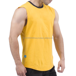 Nouveau débardeur sans manches en coton pur pour homme, débardeur de fitness, débardeur de musculation, débardeur de sport, impression personnalisée du logo - Product Image 4