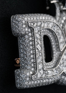 Latest Design Hip Hop Letter Iced Out Moissanite Diamond Pendant with Natural Moissanite Pendant for Men Women Daily Wear - Product Image 5