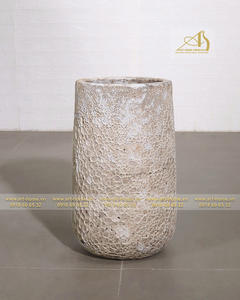 Pot de fleur rond en céramique antique pour plantation intérieure et décoration de jardin Mini paysages Pépinières Design AQ097H85WH - Product Image 2