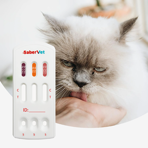 การทดสอบอย่างรวดเร็วแบบ felv ag/fiv ab/fcov AB Combo | การตรวจจับเชื้อโรคแมวสามตัว | ผลการ10-Min - Product Image 1