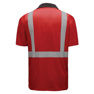 Chemises polo réfléchissantes haute performance, vêtements de sécurité anti-humidité avec bandes haute visibilité pour les équipes de travail en extérieur - Product Image 2