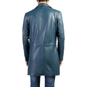 เสื้อโค้ทหนังผู้ชายแฟชั่นทันสมัยสำหรับฤดูหนาว  คุณภาพพรีเมียม ดีไซน์มีสไตล์ ขายส่ง รับออกแบบตามสั่ง - Product Image 6