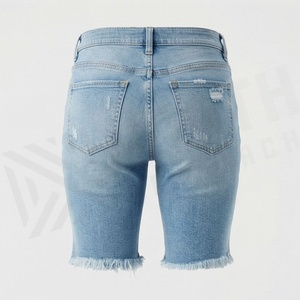 Shorts en jean à strass pour femme, taille haute, qualité supérieure, style décontracté, tendance streetwear, collection été, offre spéciale - Product Image 2
