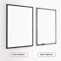 Affiche personnalisée, boîte à lumière rotative, cadre en aluminium ultra fin, LED haute luminosité, panneau de menu éclairé, affichage publicitaire pour