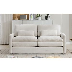 Divano a Due Posti Imbottito da 173 cm, Oversize e Confortevole, con Doppio Cuscino Morbido, per Soggiorno - Product Image 2