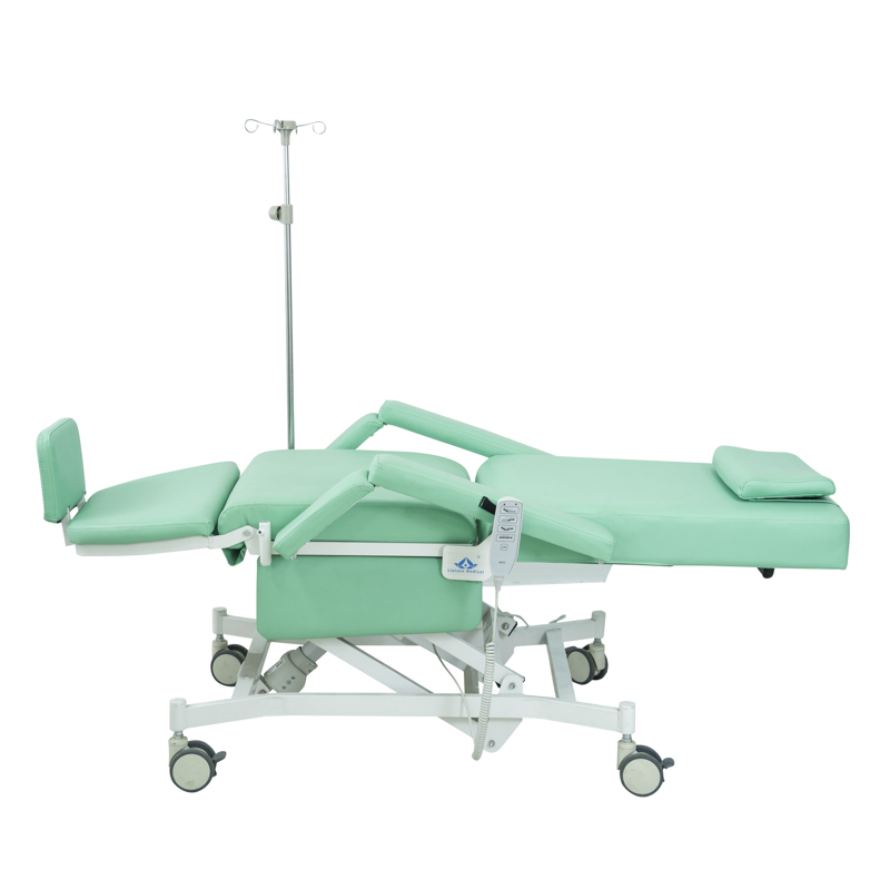 MN-BDC002 Medical 3 Motors medical chemotherapy blood collection chair hospital electric reclining dialysis chair