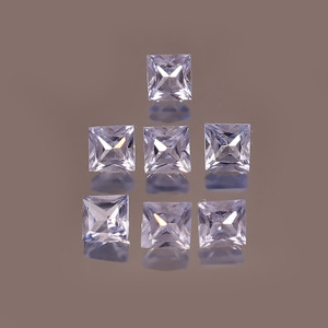 Zafiro Azul Cultivado en Laboratorio, Corte Cuadrado de 12 mm, Facetado, Calibrado, Gema Suelta Certificada para Joyería, Proveedor Mayorista - Product Image 1