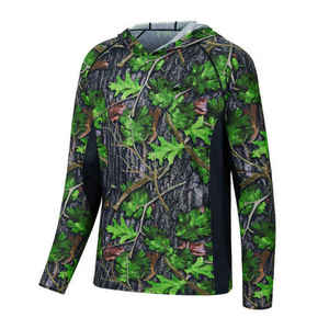 Sudadera de Pesca Ligera para Hombre, Diseño de Olas, Secado Rápido, Tejido Transpirable, Logotipo Personalizado, Ropa de Pesca de Alta Funcionalidad - Product Image 4