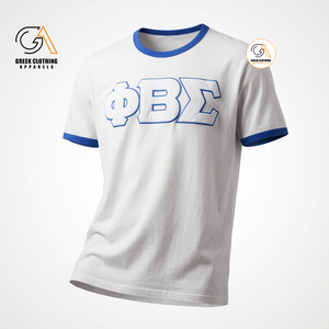 เสื้อยืด Phi Beta Sigma รุ่นพรีเมียม 350 กรัม ปี 1914 ทรงทางการ แขนสั้น ทรงปกติ เป็นมิตรกับสิ่งแวดล้อม คอกลม ปักลาย ระบายอากาศได้ดี - Product Image 2